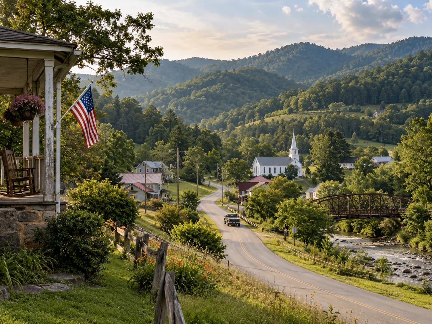 Rural Appalachian community in West Virginia representing Church Quake International outreach