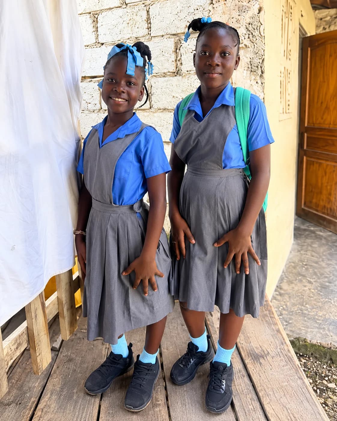 Students in Haiti representing the educational support provided through Church Quake International