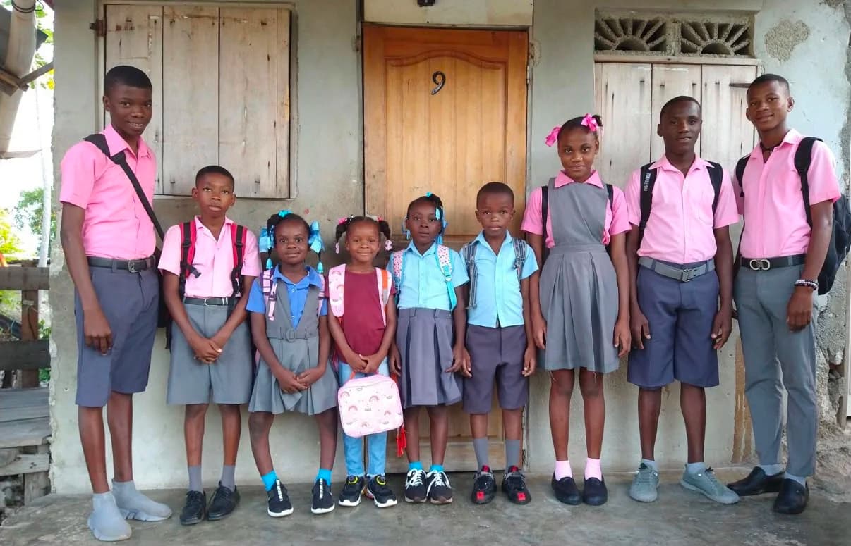 Students supported through Church Quake educational ministry in Haiti